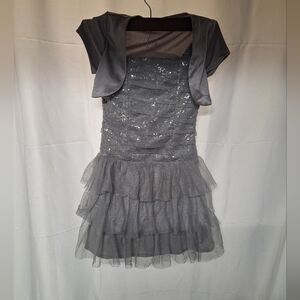 Amy Byer Silver Dress
